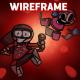 Cynda - Friday Night Funkin': vs. Dave and Bambi: Golden Apple Edition - Wireframe (v1)