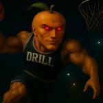 poster Brainrot Giga Drill Brainrot Giga Drill