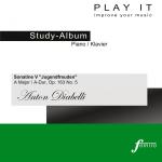 poster II. Andante cantabile (Primo - Metronome: 1/4 = 80 - a' = 443 Hz) Play It - Study Album - Piano / Klavier; Anton Diabelli: Sonatine V